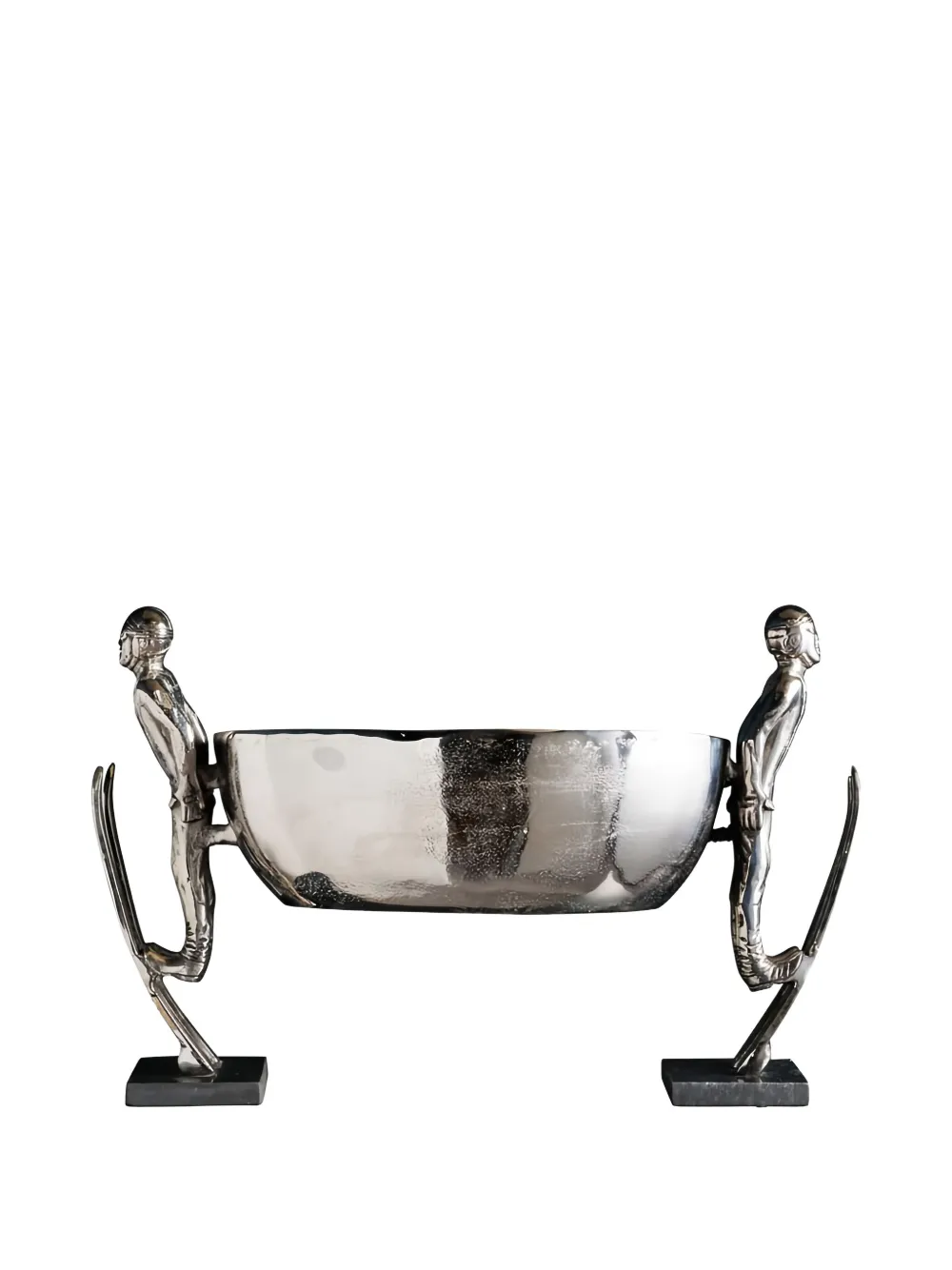 Cu I Seeyou Skier-figure Ice Bucket In Silver