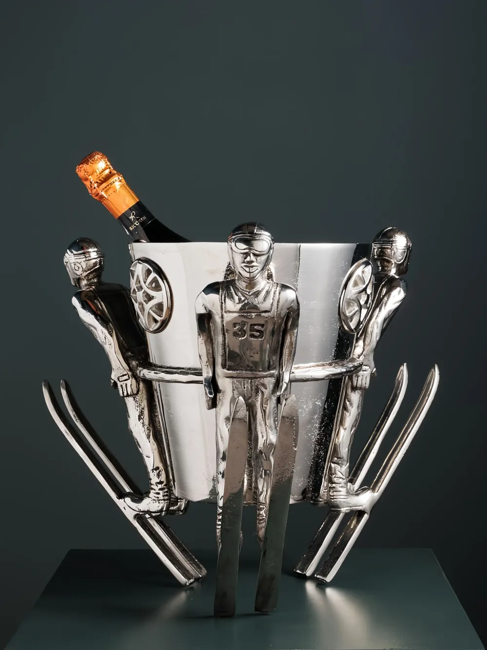 Cu I Seeyou Skier Ice Bucket In Silver