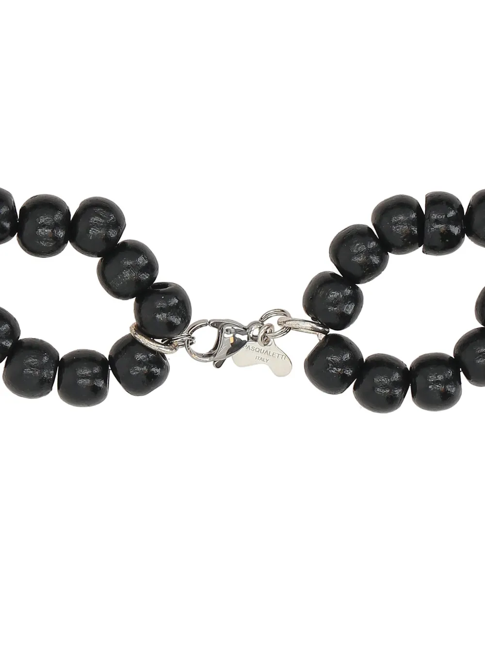 Niccolò Pasqualetti wooden-bead necklace - Zwart
