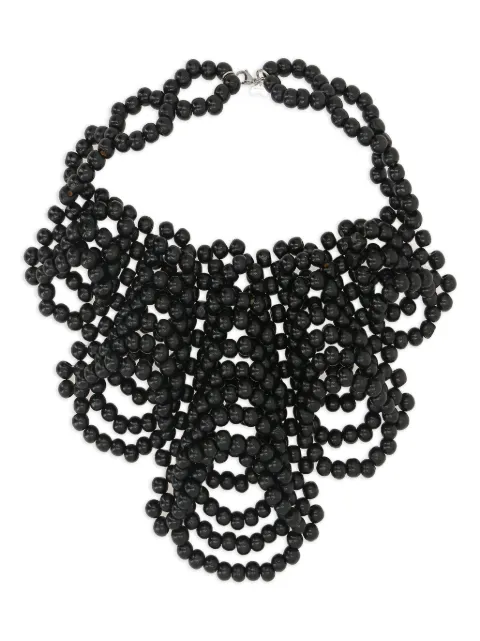 Niccolò Pasqualetti wooden-bead necklace