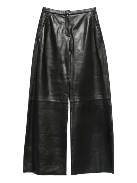 STAND STUDIO panelled leather trousers