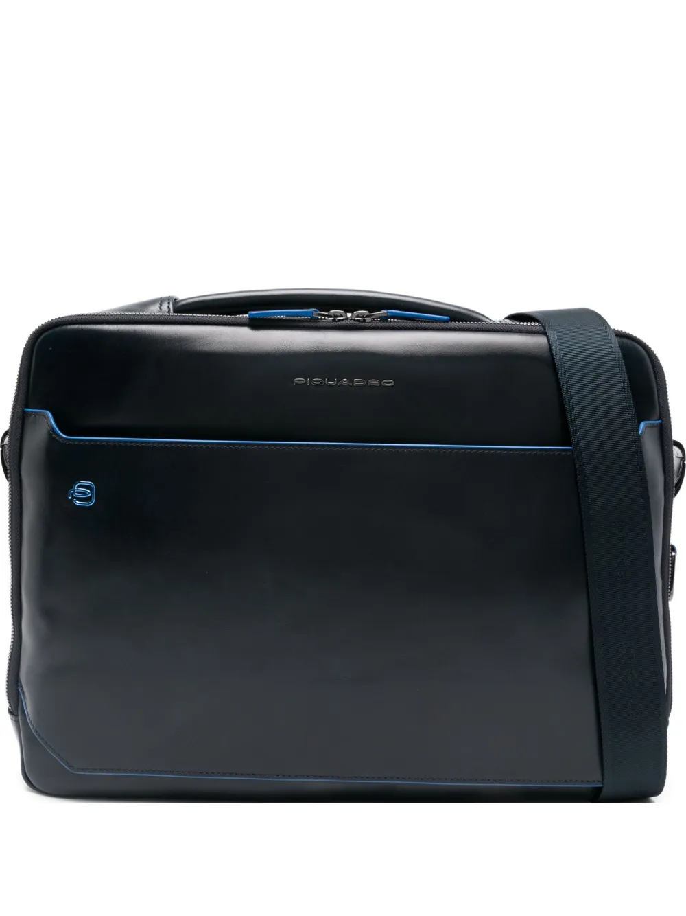 PIQUADRO portalaptop de piel | azul | Image 1