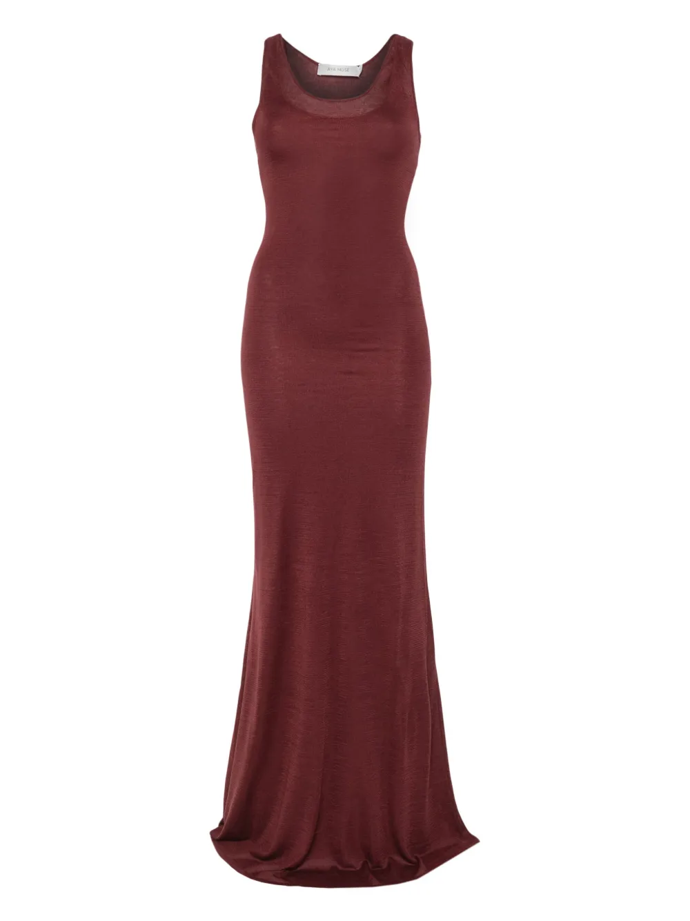 Aya Muse Sleeveless Maxi Dress In Burgundy