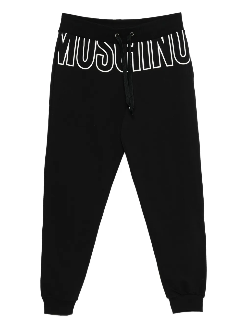 Moschino drawstring-waist logo-print pants | negro | Image 1