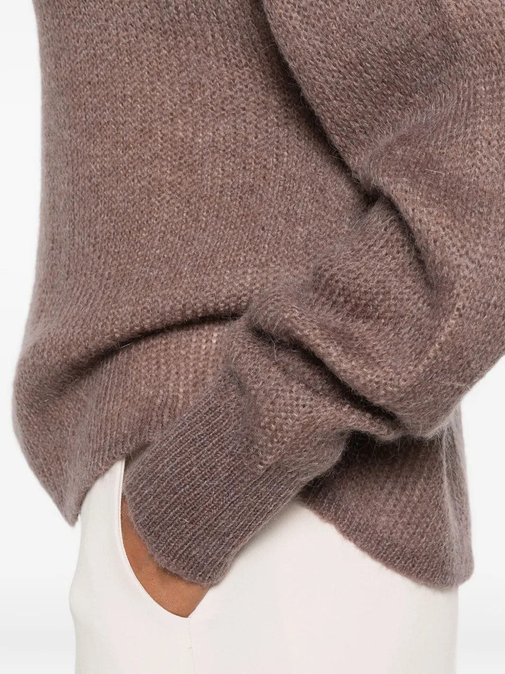 Rame Roll-neck Sweater In Animal Print