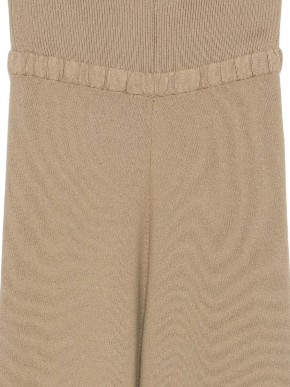 Aya Muse Ribgebreide broek Beige
