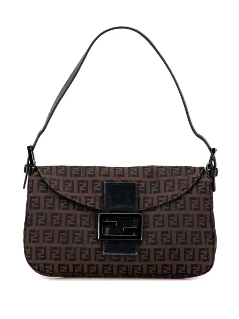 Fendi Pre-Owned 2000-2010 Zucchino Canvas Double Flap shoulder bag