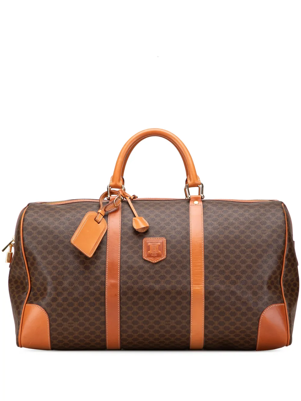 Celine Pre-Owned 1998 Macadam Coated Canvas travel bag | Brown | Image 1