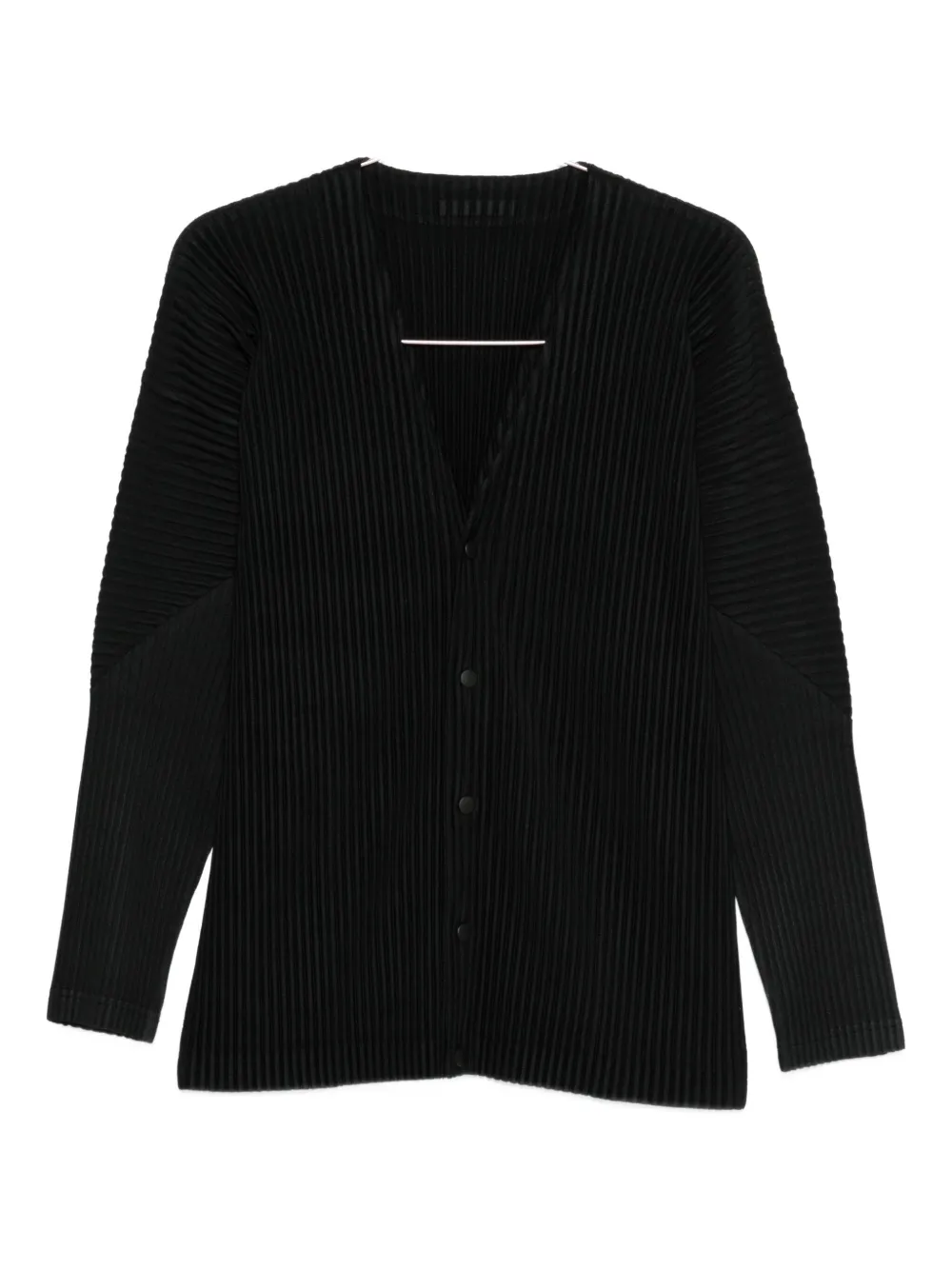 Homme Plissé Issey Miyake button-up cardigan | Black | Image 1