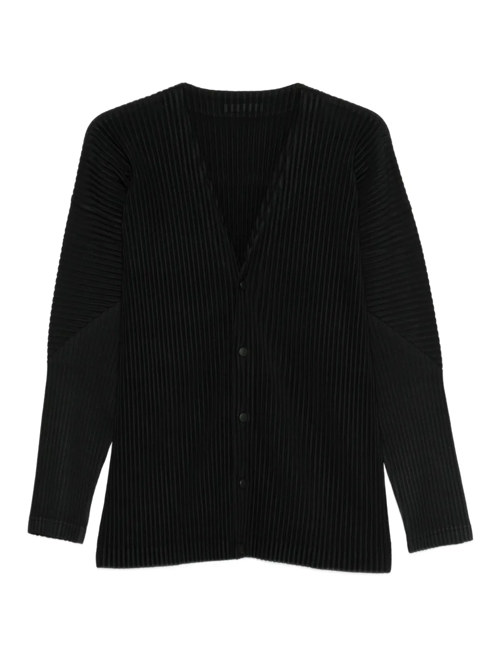 Homme Plissé Issey Miyake button-up cardigan | Black | Image 1