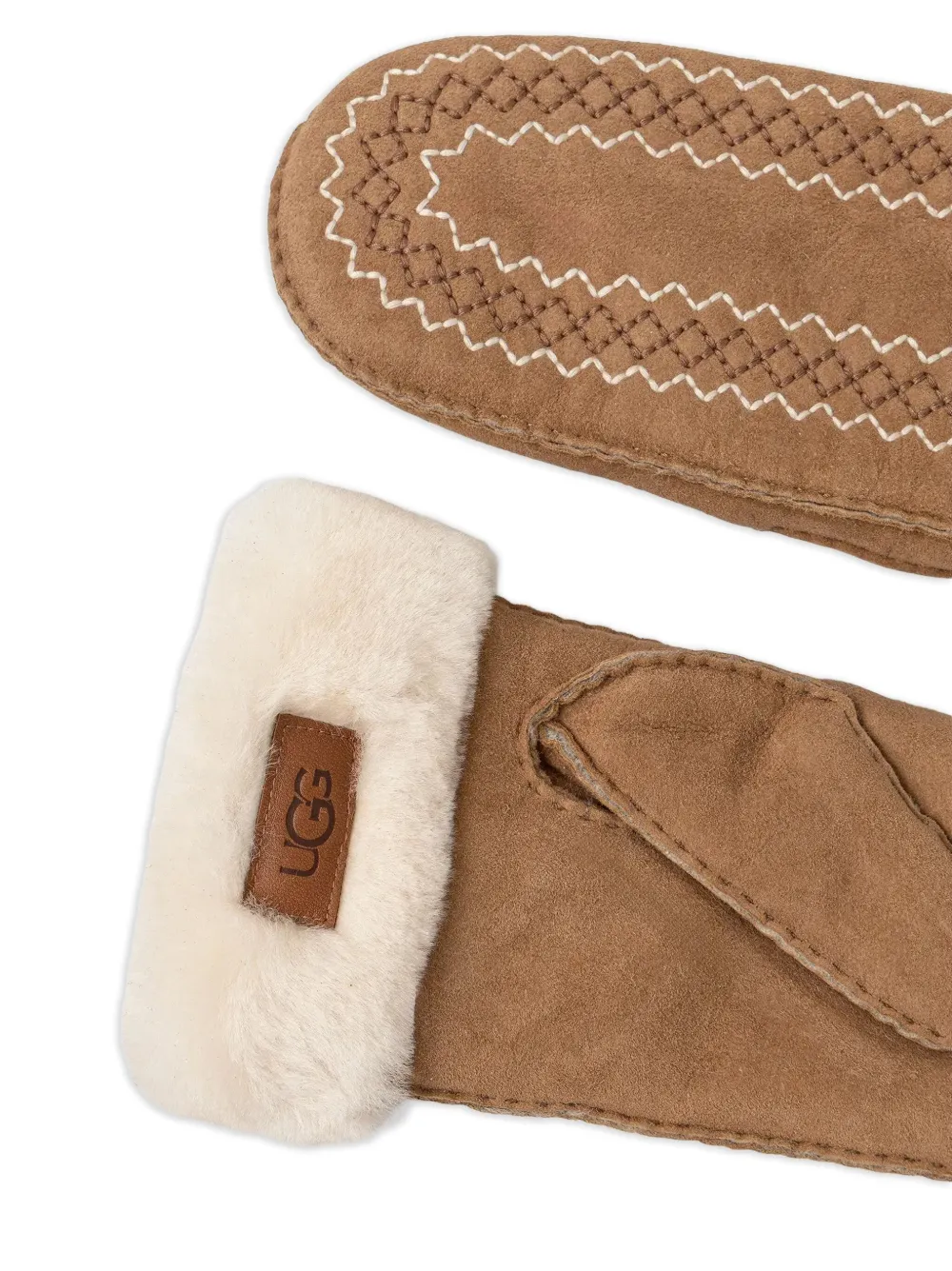 UGG Atherson handschoenen met borduurwerk - Bruin