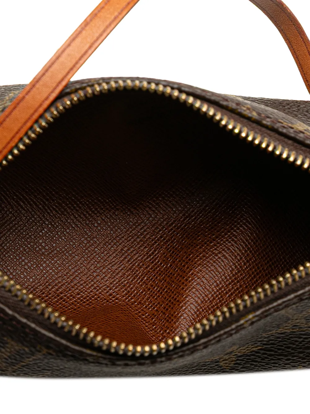 Pre-owned Louis Vuitton 1990-2025 Monogram Papillon Pochette Handbag In Brown