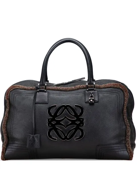 Loewe Pre-Owned bolsa de viaje Amazona 44 de piel de becerro granulada con ribete de lana 2006