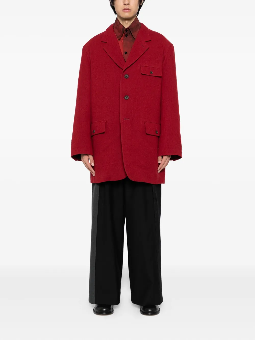Yohji Yamamoto single-breasted coat | Single Breasted Coats | Image 2