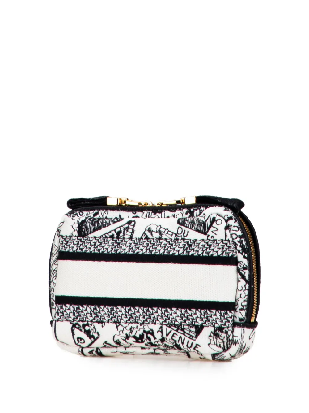 Christian Dior Pre-Owned 2023 Canvas Embroidered Plan De Paris Cosmetic pouch | Image 2