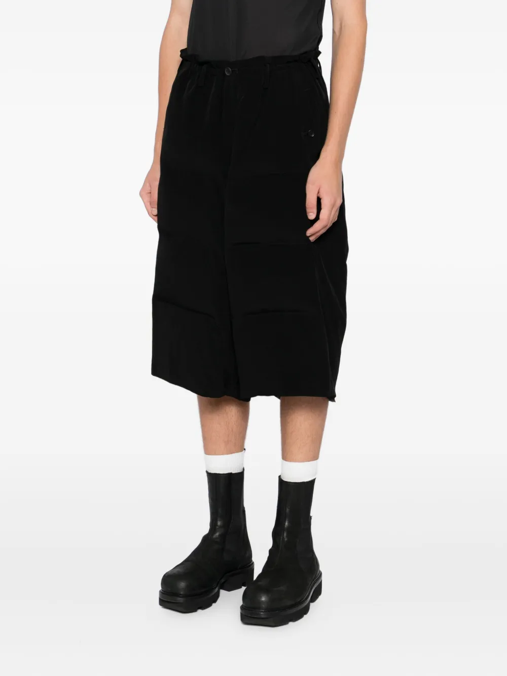 Yohji Yamamoto Padded Short Pants In Black