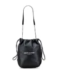 Saint Laurent Pre-Owned 2018 Small Lambskin Teddy bucket bag - Black