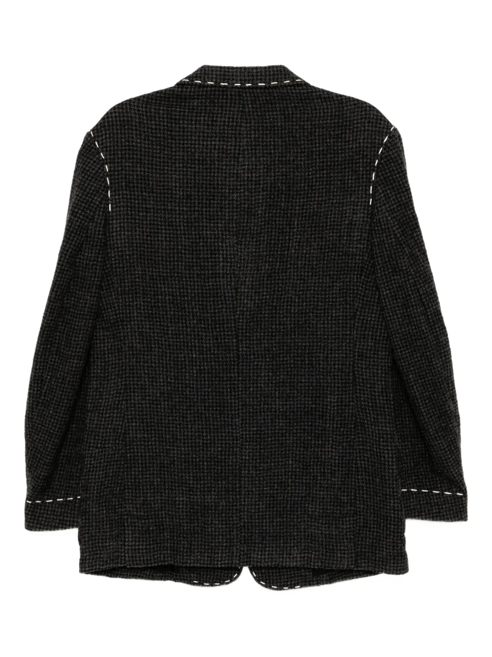 Y's Wool Hand-stitch Blazer In Black