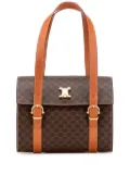 Celine Pre-Owned 1997 Macadam Coated Canvas Triomphe Blason handbag - Brown