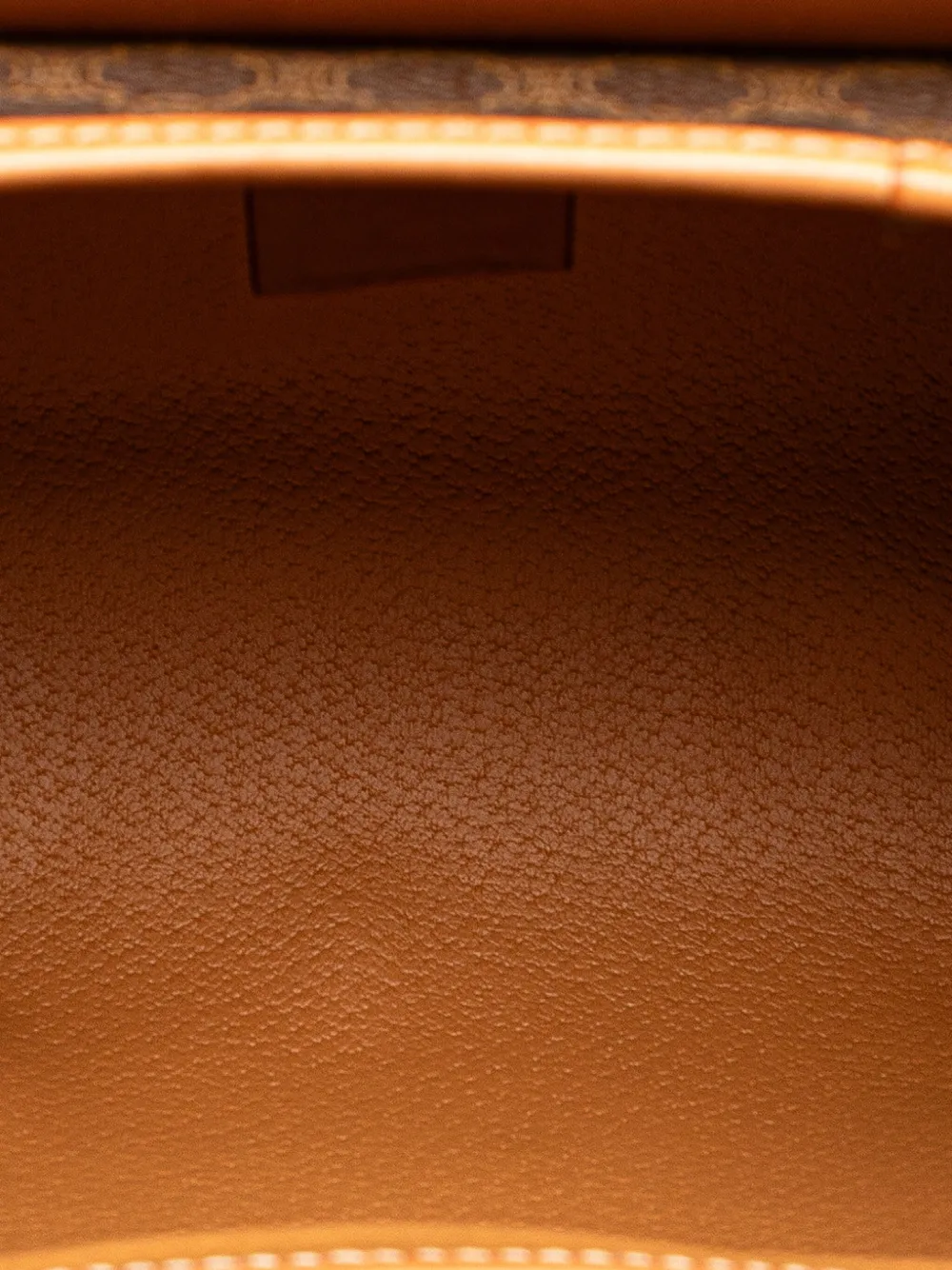 Pre-owned Celine 1997 Macadam Coated Canvas Triomphe Blason Handbag In Brown