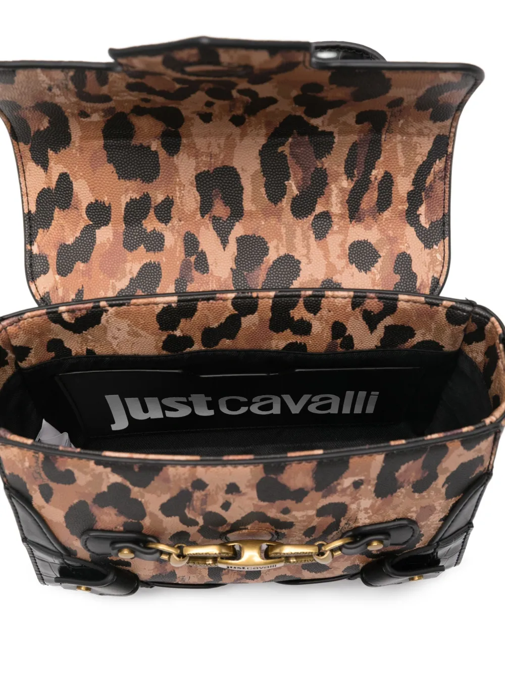 Just Cavalli Shopper met luipaardprint Zwart