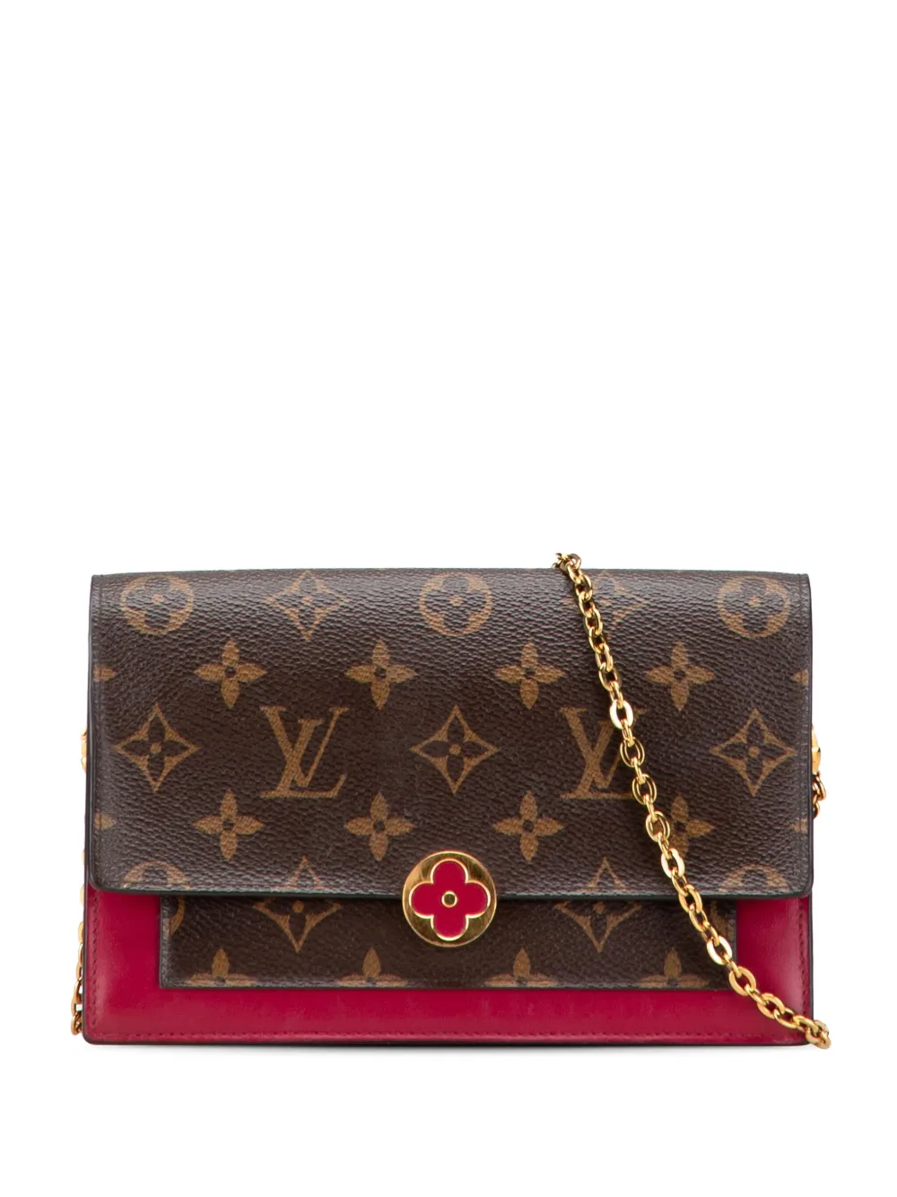 Louis Vuitton Pre-Owned 2020 Monogram Flore Wallet On Chain crossbody Louis Vuitton Pre-Owned 2020 Monogram Flore Wallet On Chain crossbody