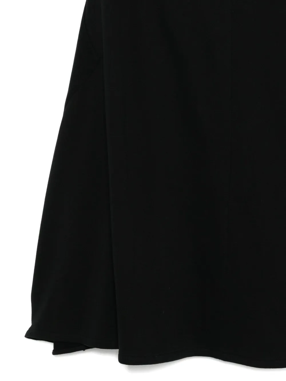 Y's Asymmetric-combed Skirt In Black