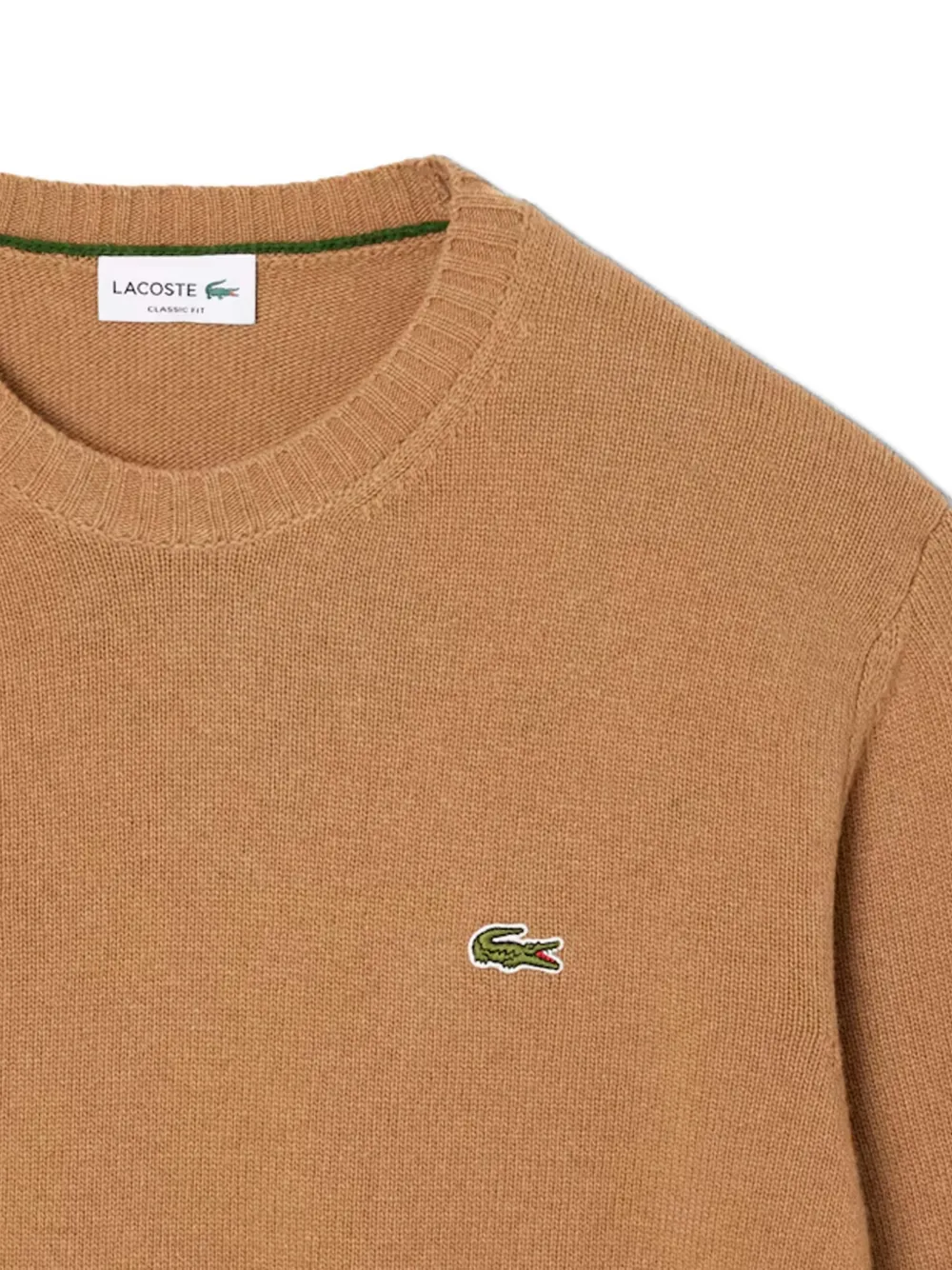 Lacoste logo-patch sweater - Bruin