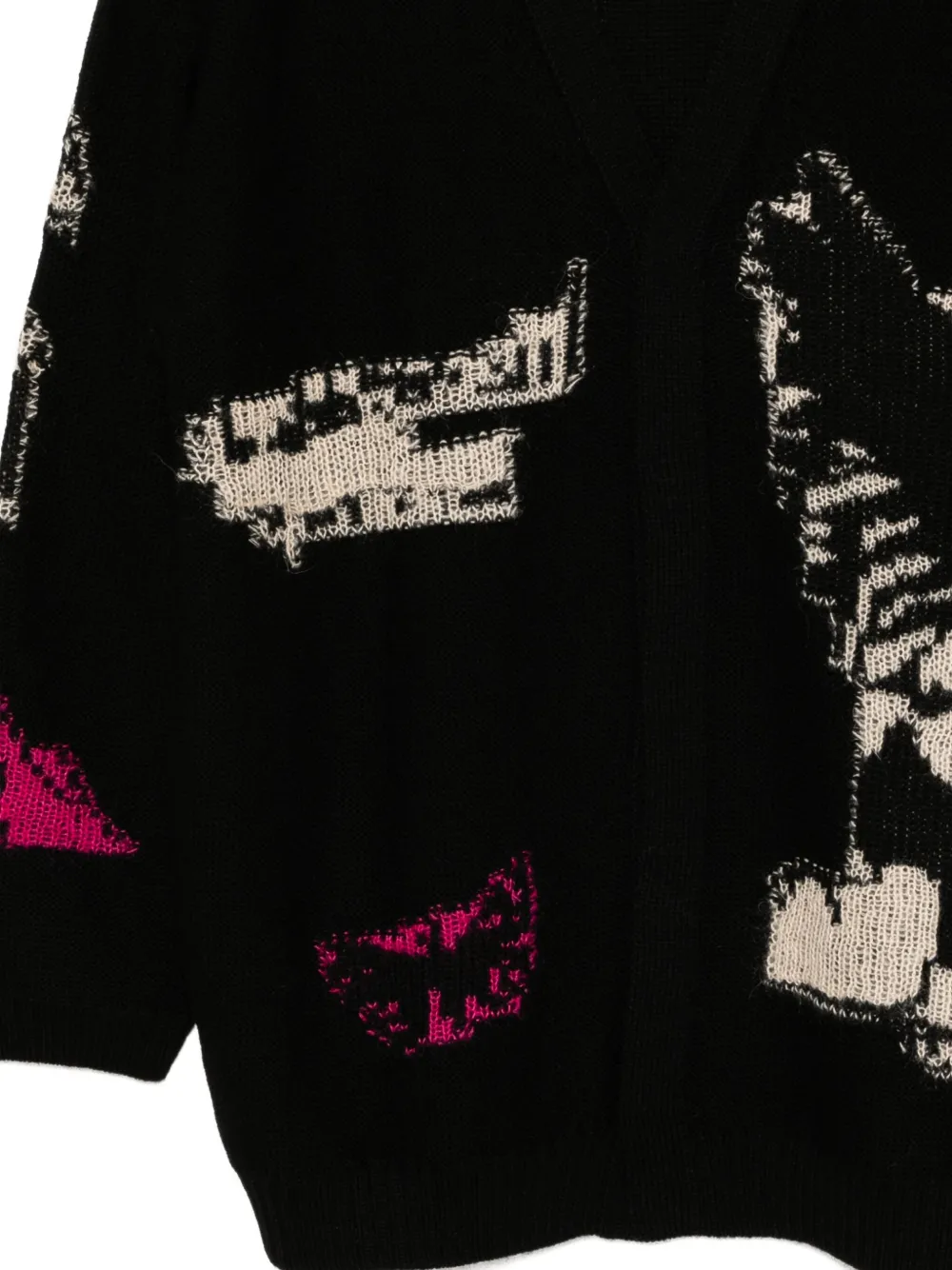 Y's Omkeerbaar vest met borduurwerk Zwart