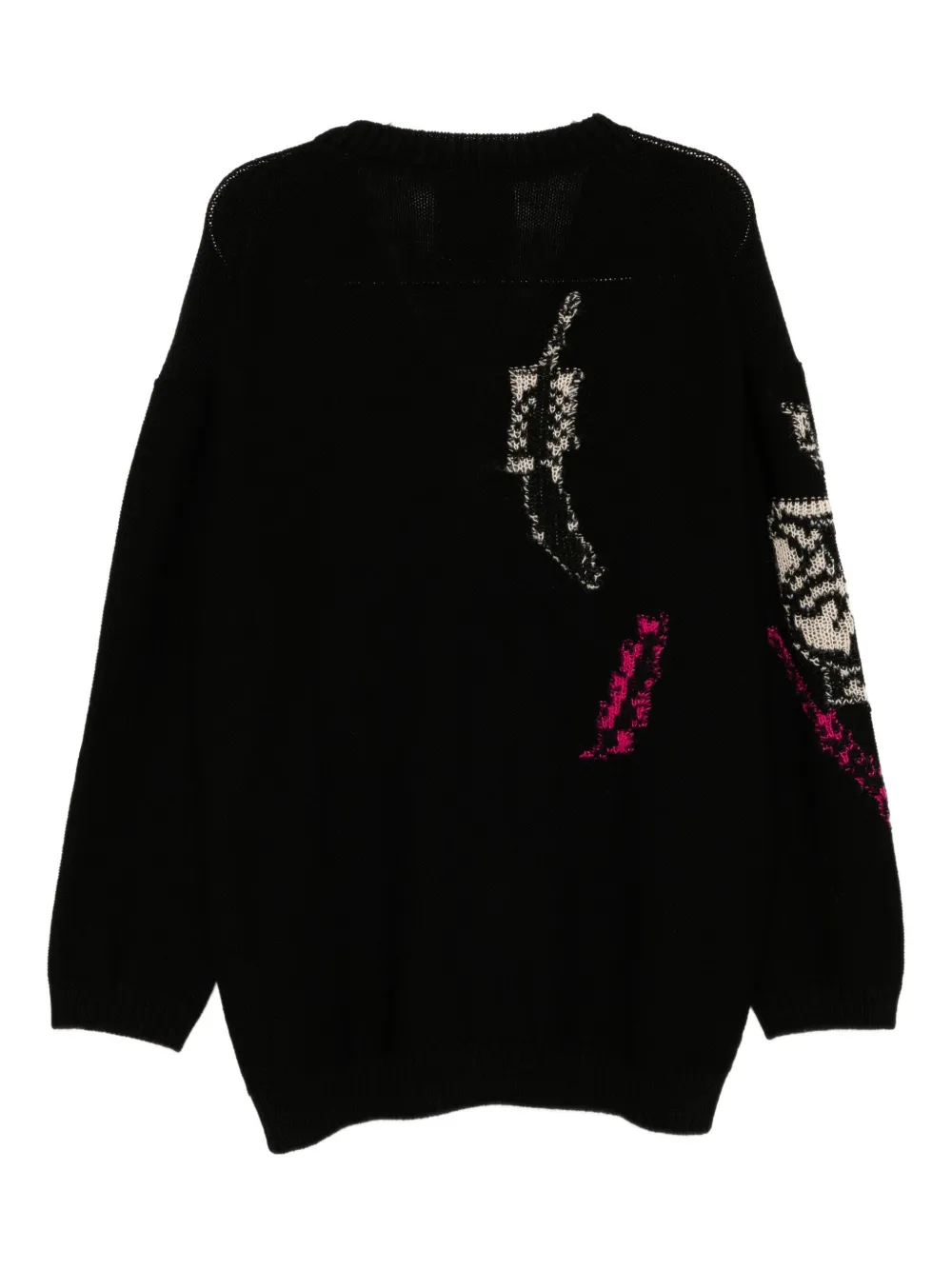 Y's graphic-embroidered reversible cardigan | Cardigans | Image 2