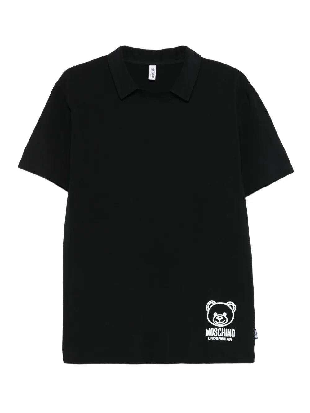 Moschino playera con cuello de playera tipo polo | negro | Image 1
