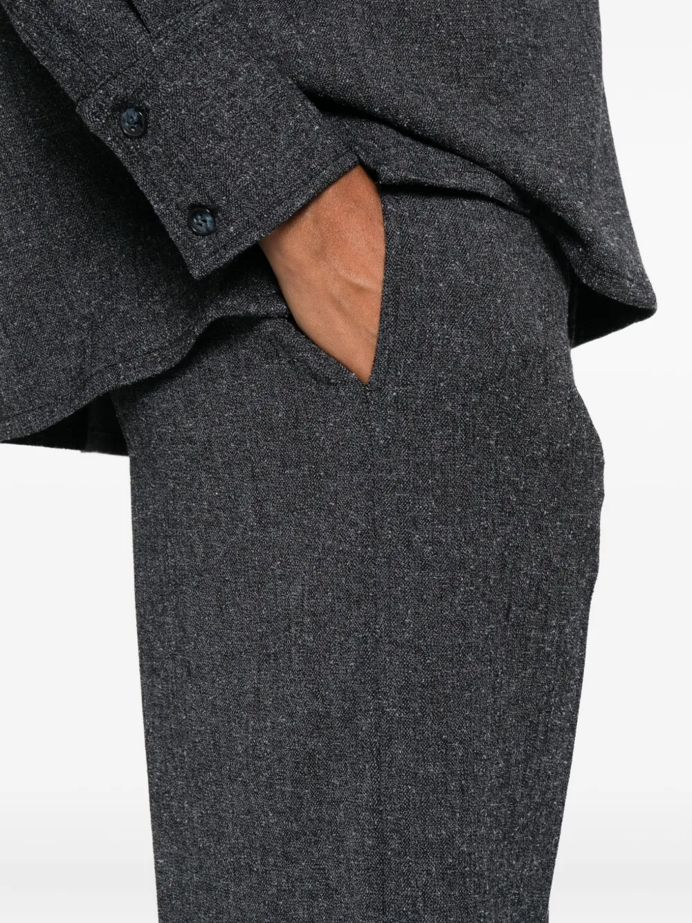 RAME Broek met geplooide voorkant Grijs