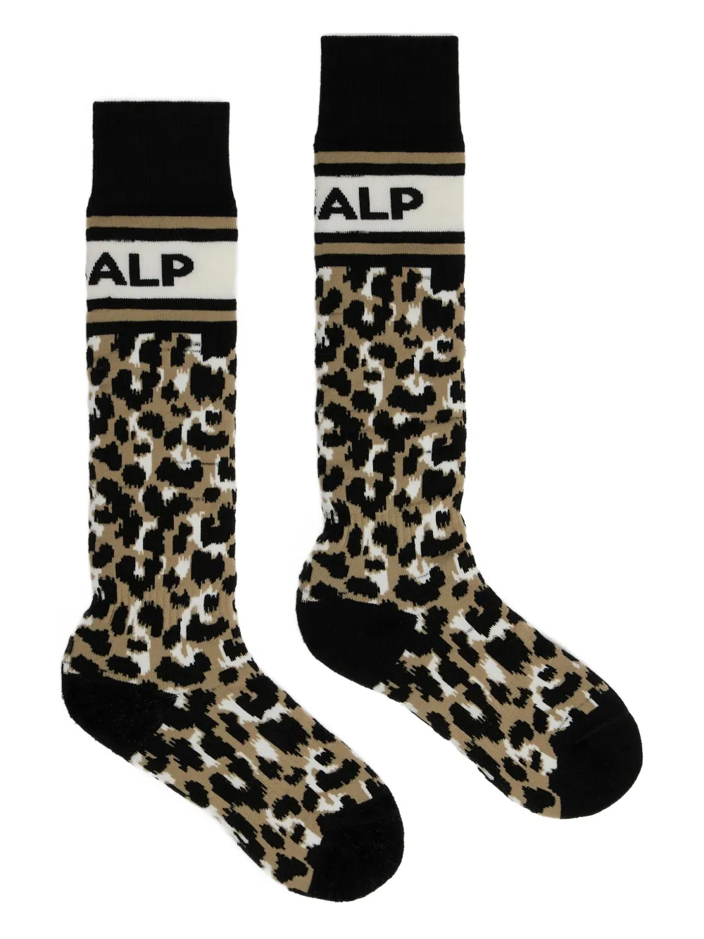 Fusalp Leopard-print Socks In Neutral