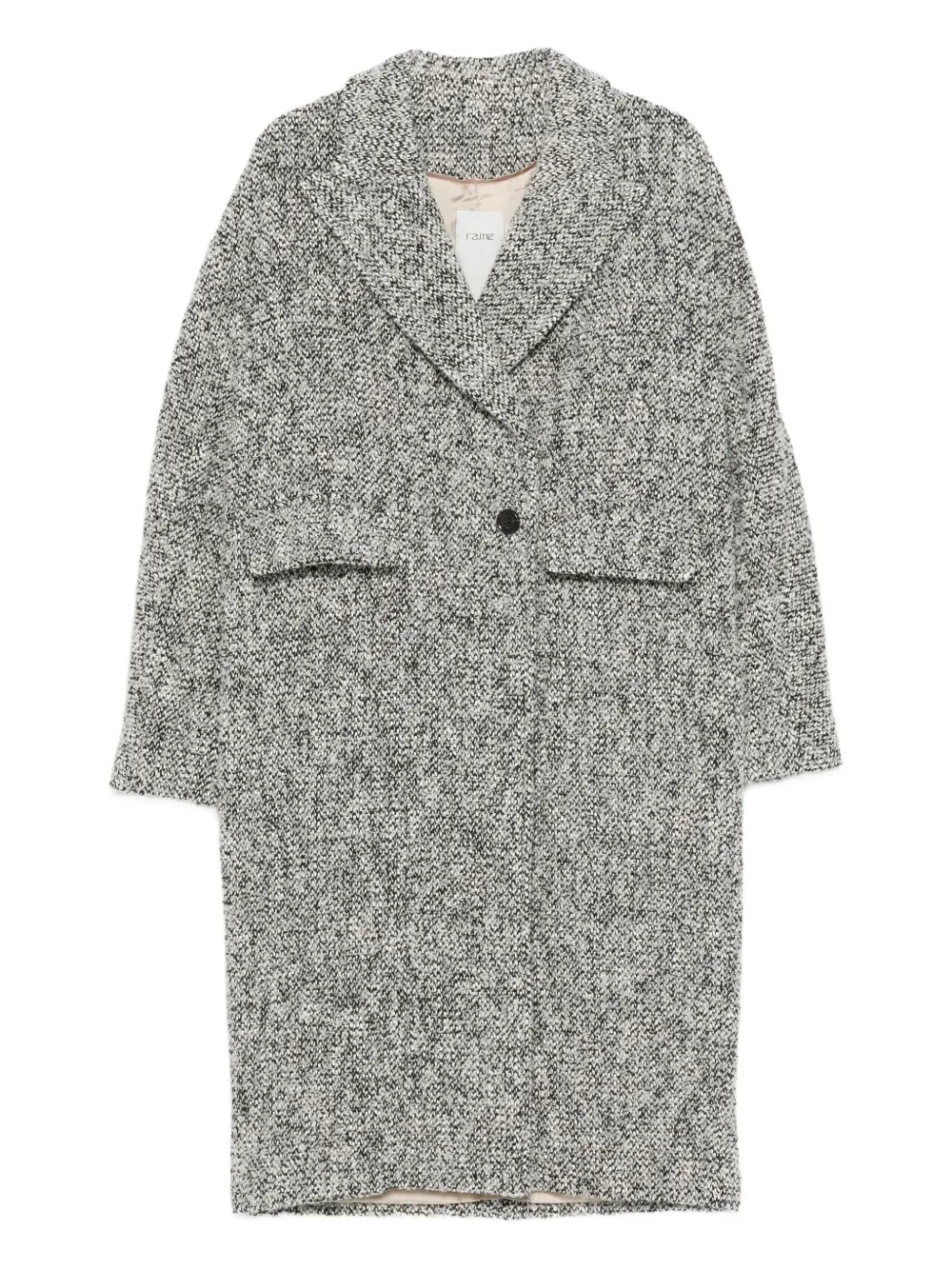 RAME flap-pocket single-button coat | Grey | Image 1