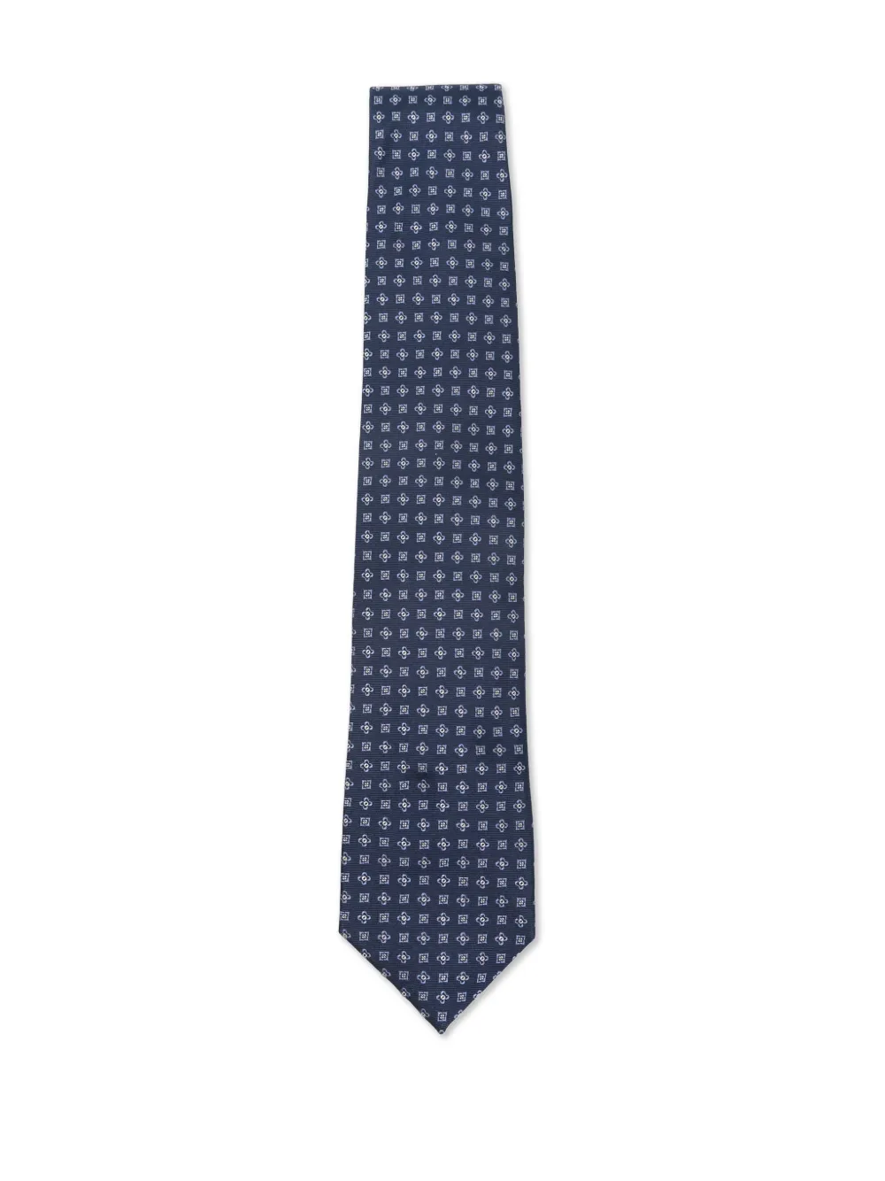 Corneliani Patterned Silk Tie In Blue