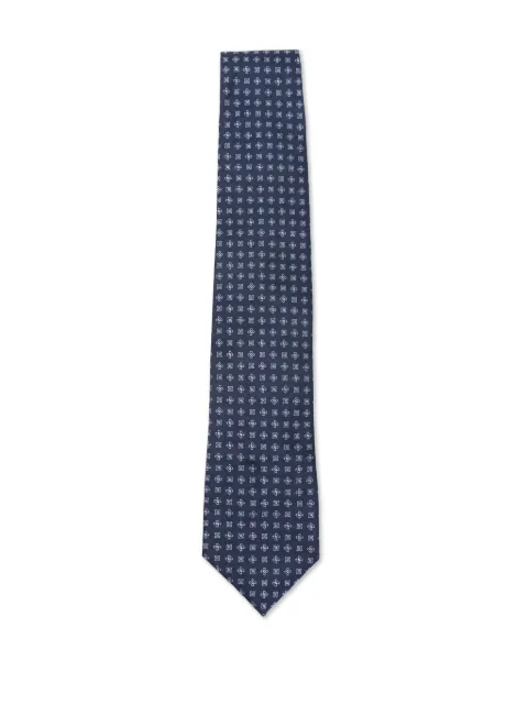 Corneliani patterned silk tie