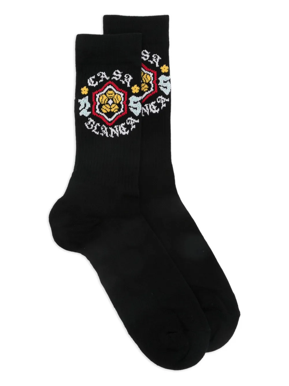 Casablanca logo-pattern socks | Black | Image 1
