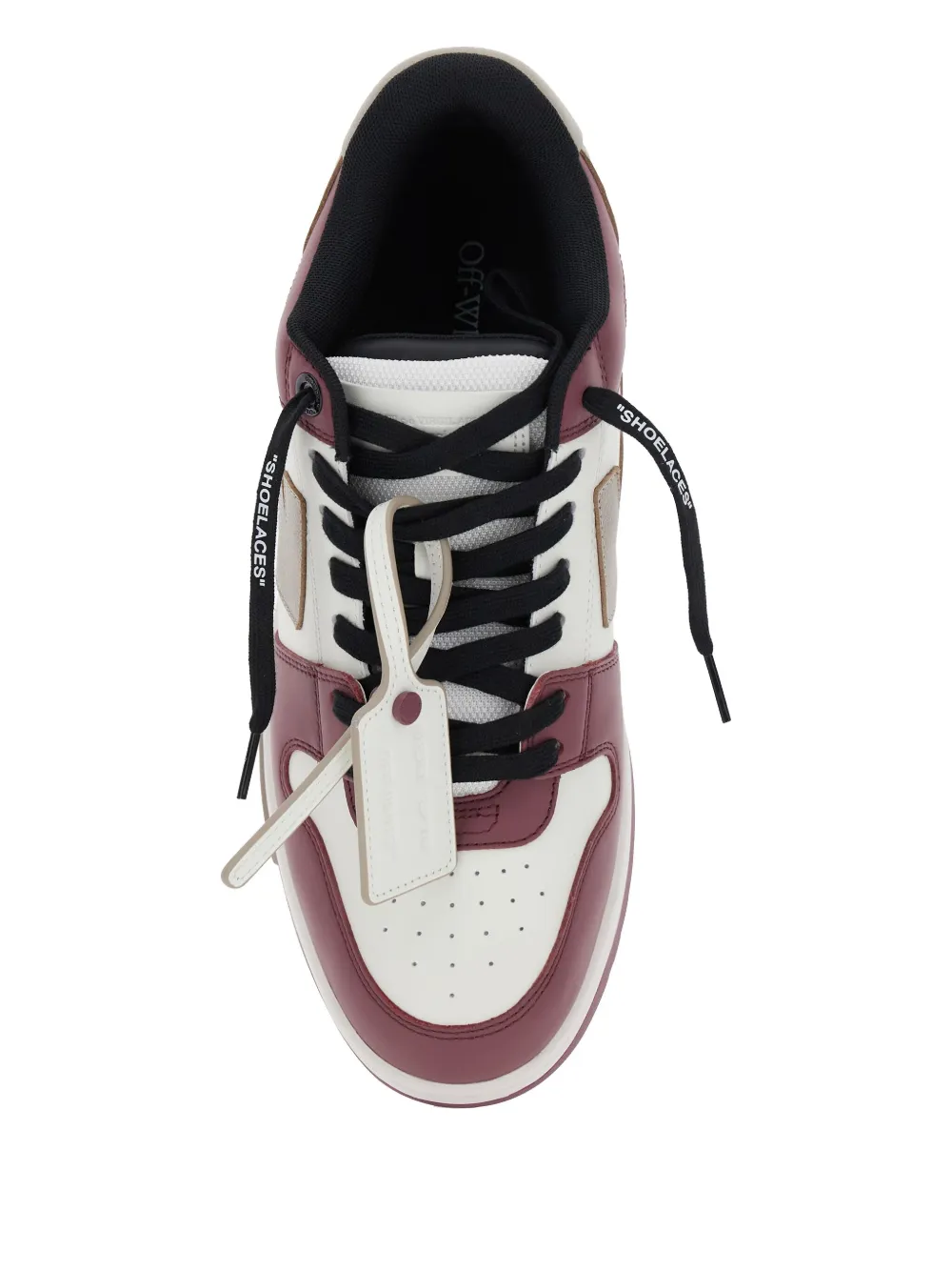 Off-white Out Of Office Tricolor White Burgundy In Red