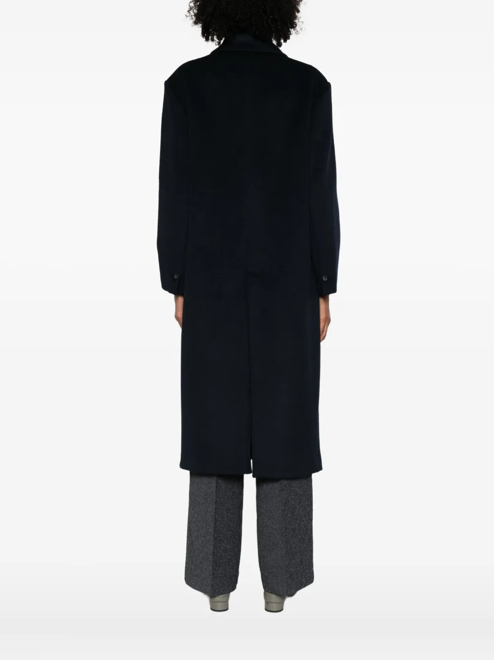 Rame Triangle-patch Coat In Blue