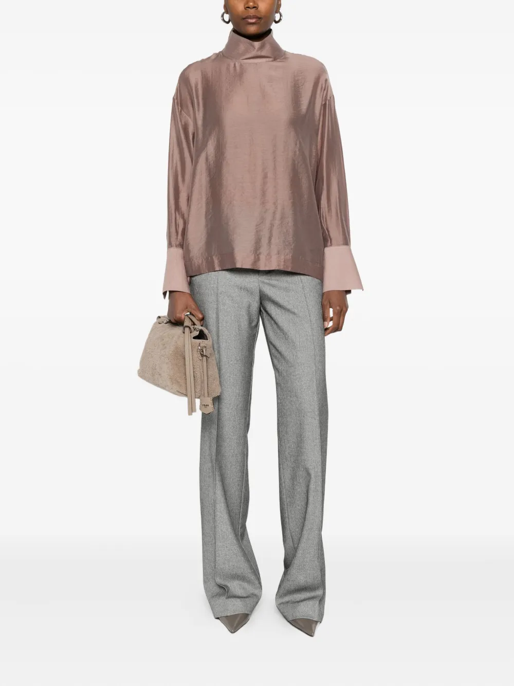 RAME high-neck cuffed shirt | Shirts | Image 2
