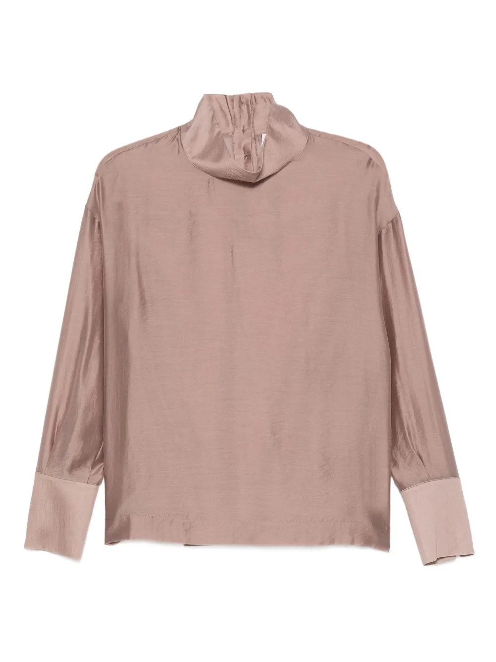 RAME high-neck cuffed shirt | Neutrals | Image 1