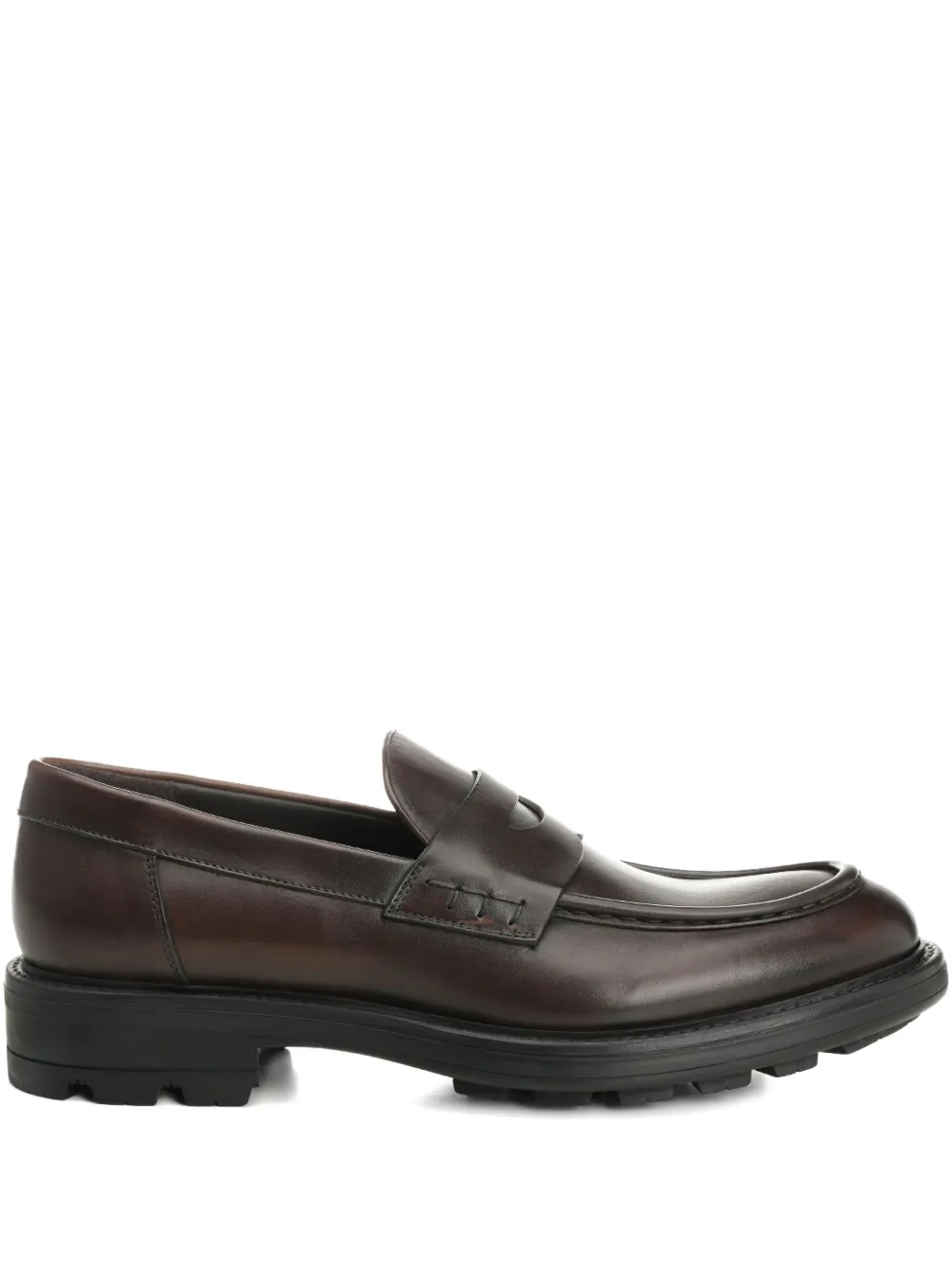 Corvari Leren loafers Bruin