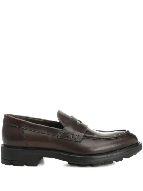 corvari leather loafers