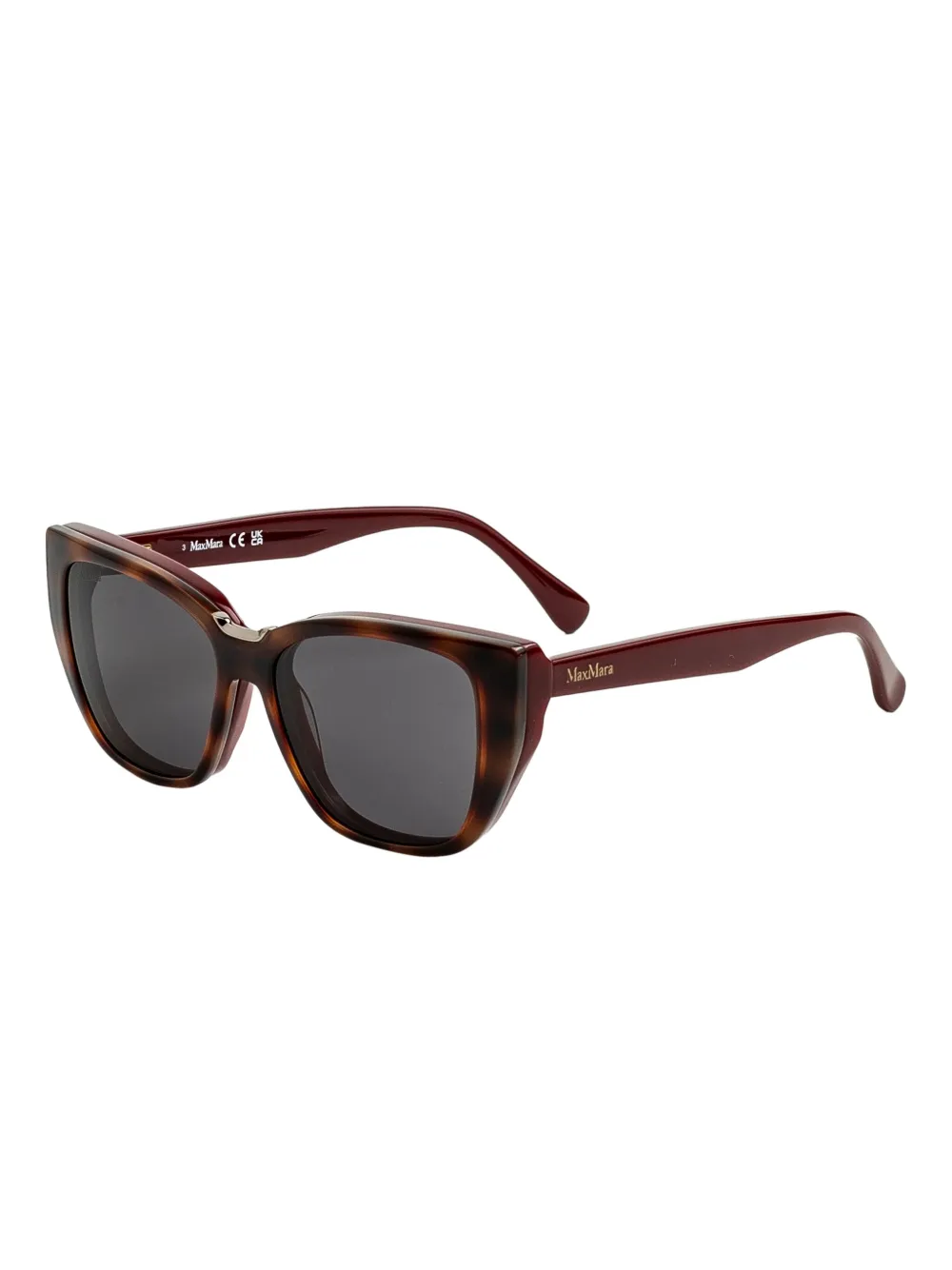 Max Mara Brille Mit Cat-eye-gestell In Brown