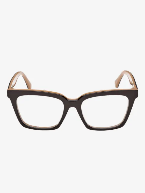 Max Mara square-frame clip-on glasses