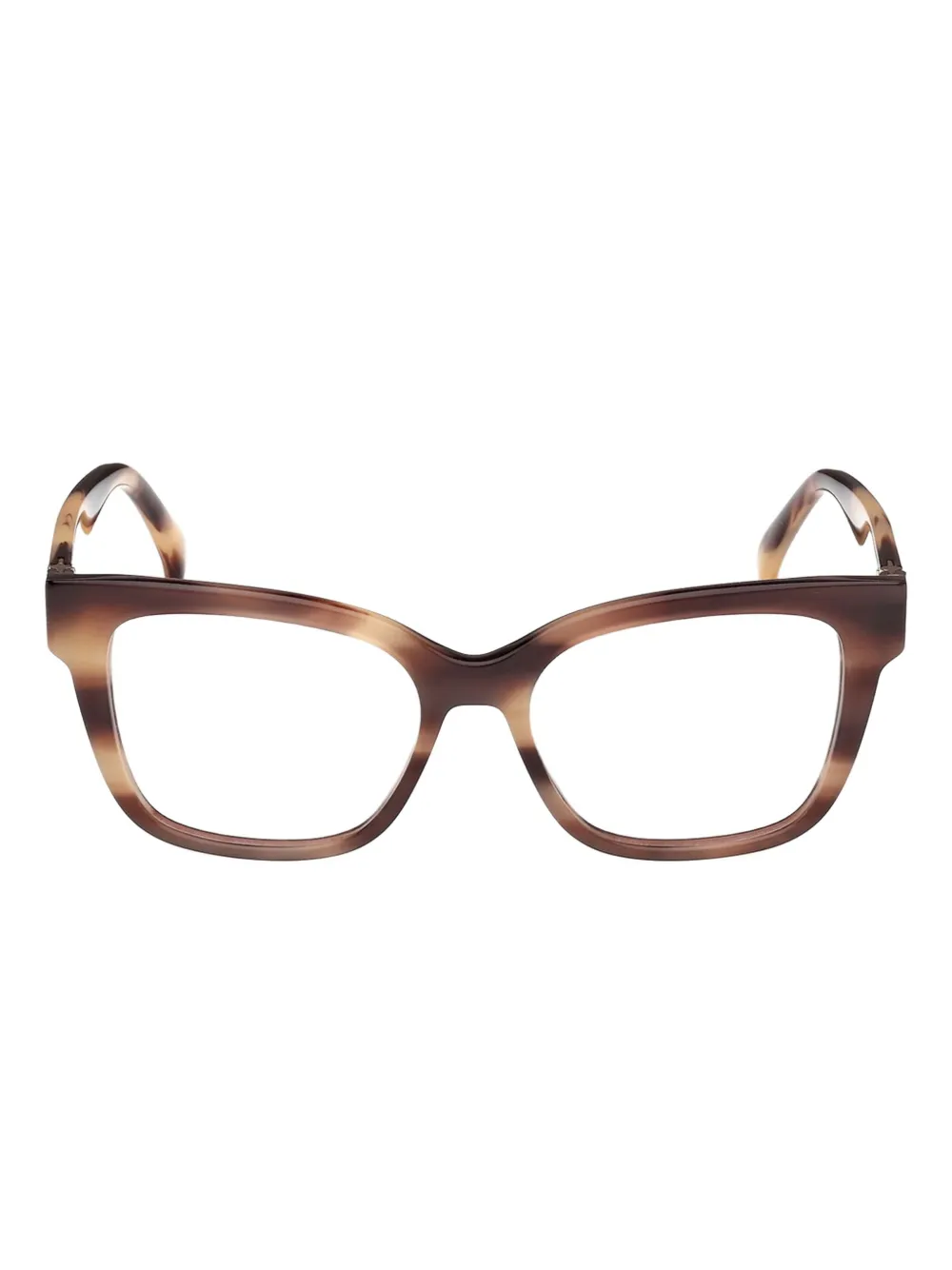 Max Mara Tortoiseshell Square-frame Glasses In Brown
