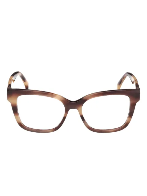 Max Mara lentes con armazón cuadrada estilo carey
