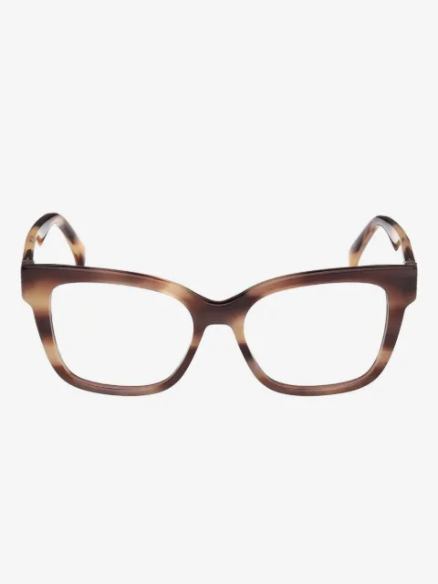 Max Mara tortoiseshell square-frame glasses