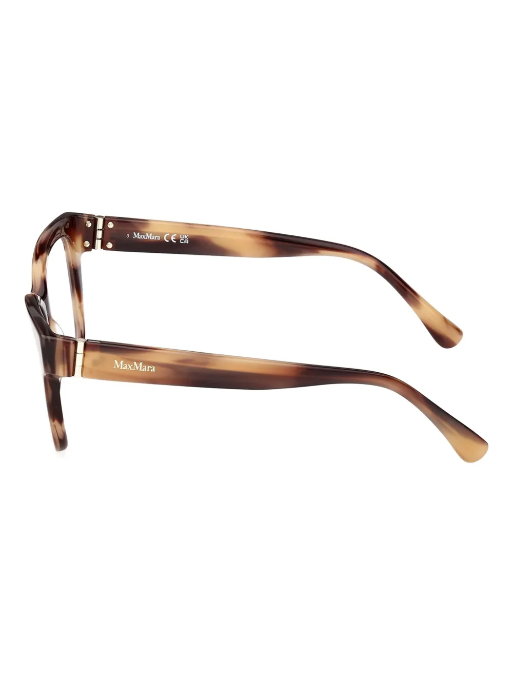 Max Mara Tortoiseshell Square-frame Glasses In Brown