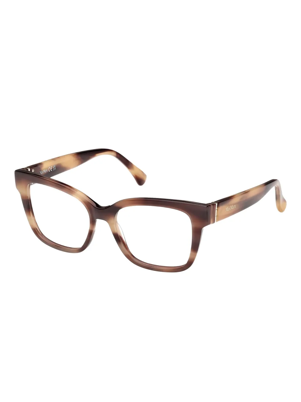 Max Mara Tortoiseshell Square-frame Glasses In Brown